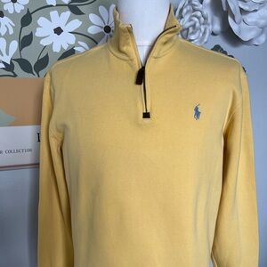 Ralph Lauren Yellow Pullover with Blue Emblem